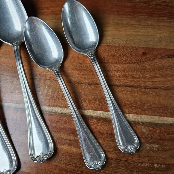 7 Priscilla 1900 International Silverplate 1847 Rogers Bros set soup spoon fork - Picture 4 of 16